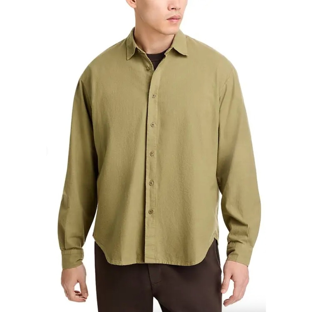 Labo. Art Men's Size 3/Large Bonsai Flannel Momo Camicia Button Front Shirt